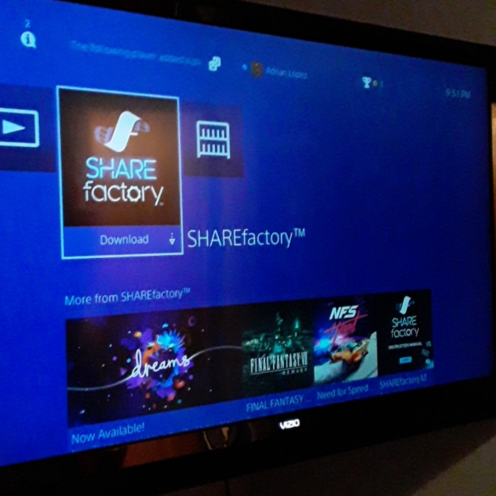 60" Vizio Wallmounted Smart TV